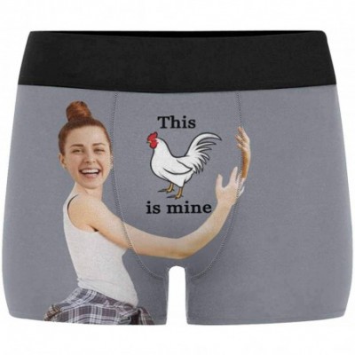 Boxers Custom Face Boxers This Cock is Mine White Personalized Face Briefs Underwear for Men - Multi 7 - CV18XUDTDUM