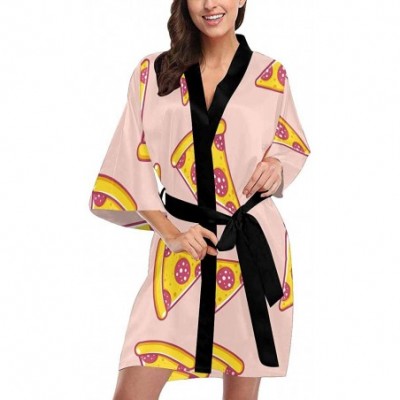 Robes Custom Geometric Ethnic Colorful Aztec Women Kimono Robes Beach Cover Up for Parties Wedding (XS-2XL) - Multi 3 - CI194...