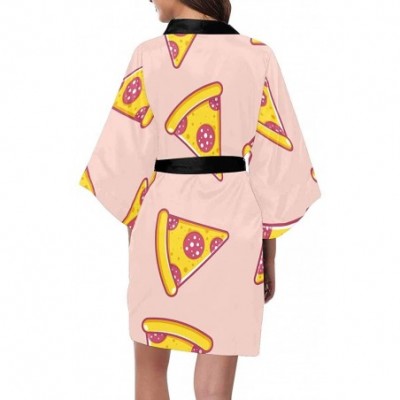 Robes Custom Geometric Ethnic Colorful Aztec Women Kimono Robes Beach Cover Up for Parties Wedding (XS-2XL) - Multi 3 - CI194...