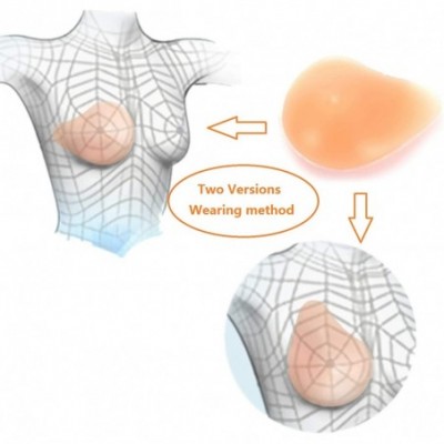 Accessories Silicone Breast Forms Bra Enhancer Inserts for Mastectomy Prosthesis TV TG Crossdresser Only One Piece - Nude Rig...