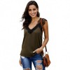 Camisoles & Tanks Women's Sling Relaxed Casual Solid Color Wide lace Halter Camisole Tops - Green - CV198RE54E9