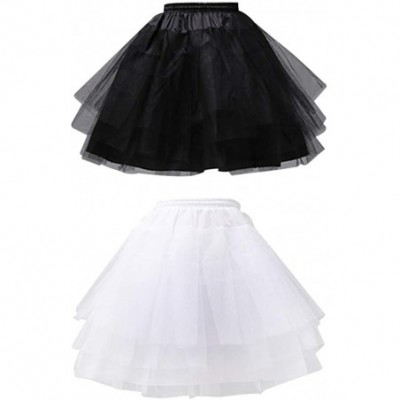 Slips Women Girls Cosplay Solid Color Ballet Tulle Short Crinoline Petticoat Multi Layered Ball Gown Lolita Underskirt Elasti...