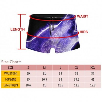 Boxers Cool Men's Boxer Shorts Printed Surf Boxer Shorts Pants Soft and Comfortable Quick Dry - Black - CB19DYS9Z2G