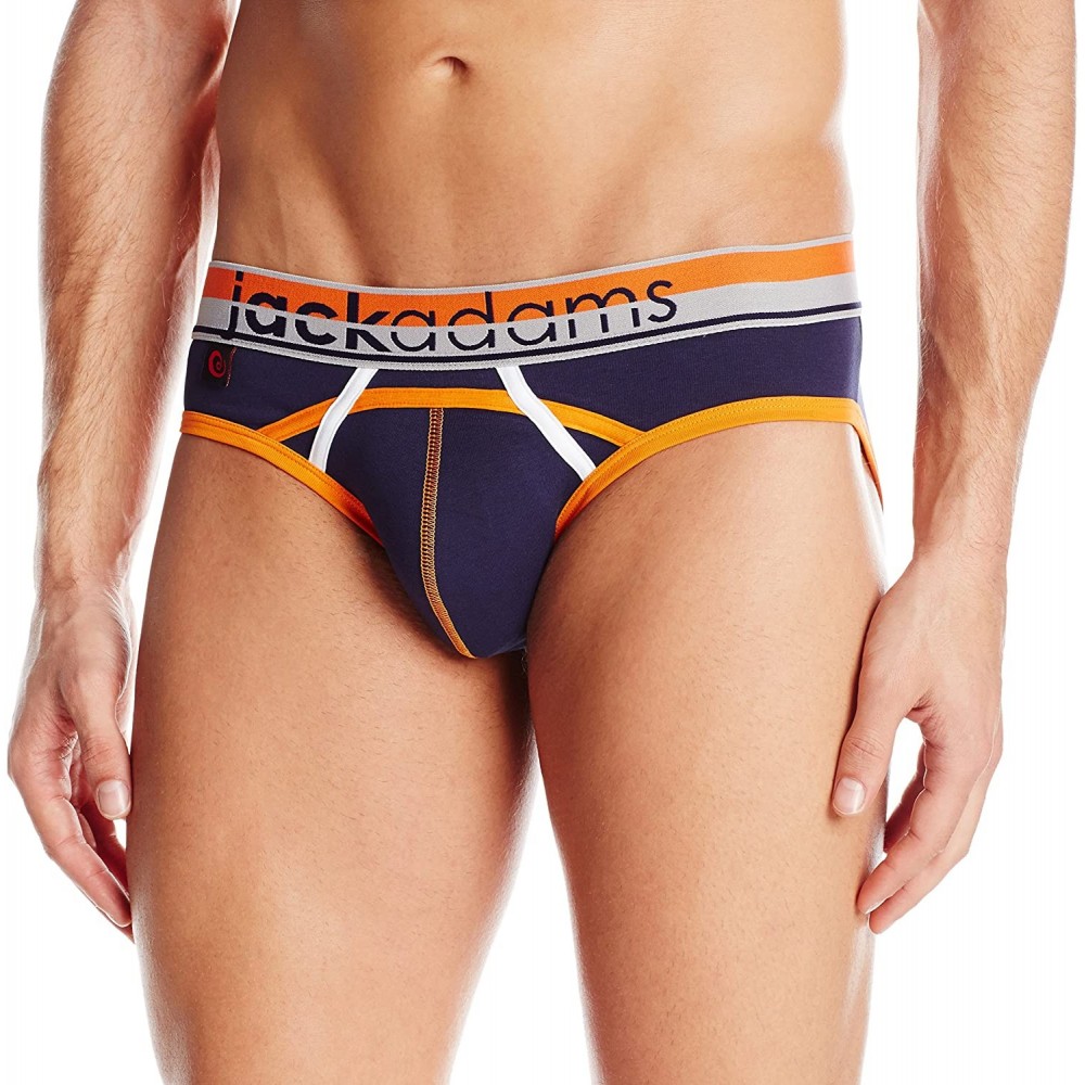 Briefs Men's Cross Train Brief - Navy/Orange - C7127AMM937