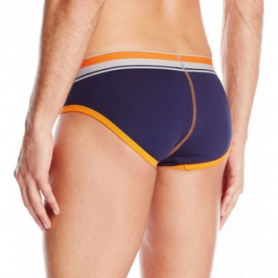 Briefs Men's Cross Train Brief - Navy/Orange - C7127AMM937