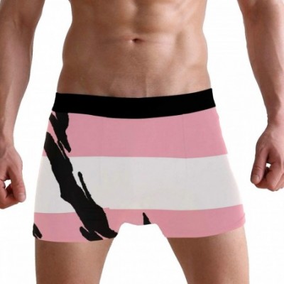 Boxer Briefs Mens Boxer Briefs Underwear Rupture Chicago Flag Breathable Pouch Soft Underwear - Ripped Transgender Flag - CS1...