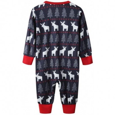 Sets Holiday Pajamas Set Matching Family Christmas Pajamas Sleepwear Deer Print Family Set Holiday Pjs - Baby - CV18AOXHKQ5