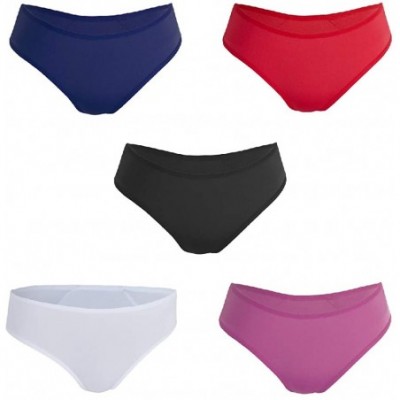 Panties Women Pantie Cheeky Lace Hipster Underwear Lingerie 5 Pack - Thong - C8193ZKUMZR