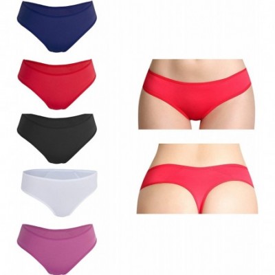 Panties Women Pantie Cheeky Lace Hipster Underwear Lingerie 5 Pack - Thong - C8193ZKUMZR