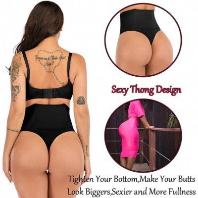 Shapewear Body Shaper Waist Trainer Tummy Control Panty Butt Lifter Panties Shapewear for Women - Black - C619C23Z3SD