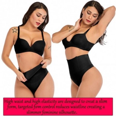 Shapewear Body Shaper Waist Trainer Tummy Control Panty Butt Lifter Panties Shapewear for Women - Black - C619C23Z3SD