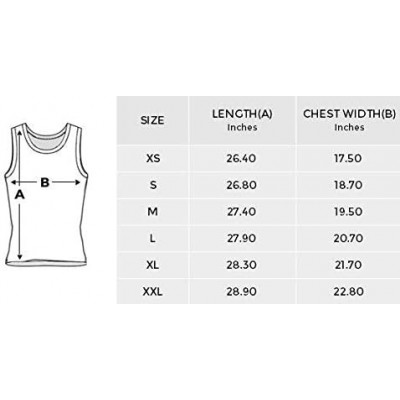 Undershirts Men's Muscle Gym Workout Training Sleeveless Tank Top Polygonatum Odoratum - Multi4 - CV19DW7Q972