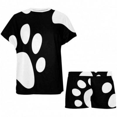 Sets Paws of a Dog Pattern Women's Modal T Shirt Nightgowns Comfy Sleep Pajamas Set - Multi 1 - C419CG9ZGUI