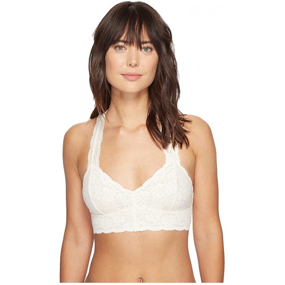 Bras Women's Galloon Lace Racerback - Ivory - C912NYZB6O4