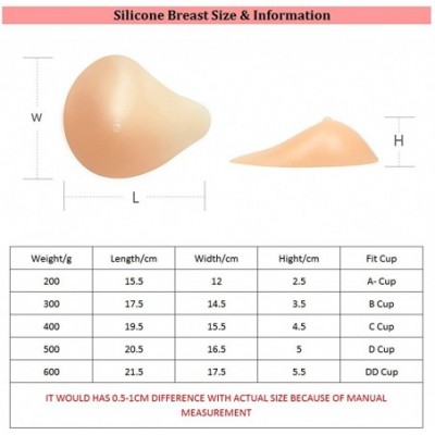 Accessories Silicone Breast Forms Women Mastectomy Prosthesis Armpit Make Up Type Bra Inserts Pad 1 Piece A B C D DD Cup - Le...