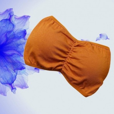 Panties Women Sexy Vest Have Chest Pad Wearing Sports Underwear Lingerie Lace Sleepwear - Orange - CW189Z826EH