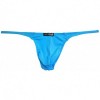 G-Strings & Thongs Sexy Thong Low Waist Men G-String Swimwear T-Back - Blue - CR17Z4CL0LW