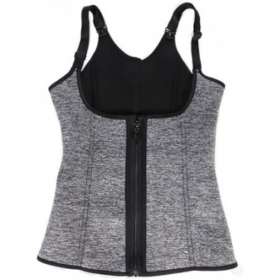 Bustiers & Corsets Women Neoprene Corset Waist Trainer Sweat Sports Body Shaper Vest Snowflake Grey - CP1803Z0NNL