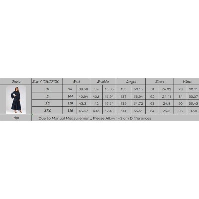 Robes Elegant Muslim Dresses for Women Long Dress Women Abaya Dress Islamic National Robe - Navy - CW19DWIMUNX