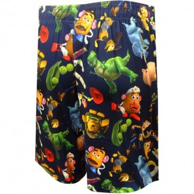 Sleep Bottoms Men's Toy Story Characters Collage Lounge Shorts - CC18RIZ485C