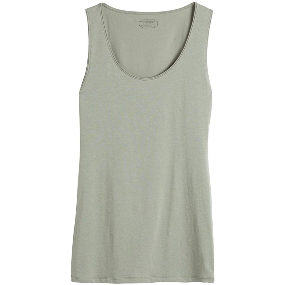 Camisoles & Tanks Womens Ultrafresh Supima Cotton Camisole with Wide Straps - Green - 335i - Assenzio - CS19D5SMK4G