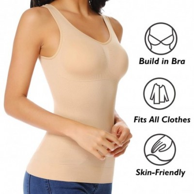 Panties Shapewear Tops for Women Back Support Compression Vest - Beige-231 - CS18MHZ8X6R