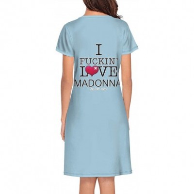 Nightgowns & Sleepshirts Madonna-Express-Yourself-Logo- Soft Nightgowns Long Nightdress Sleepshirts Nightwear for Women Girls...