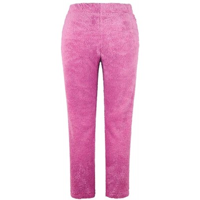 Bottoms Women Fleece Pants Loose Fit Fuzzy Pajama Pants Winter Warm Trousers - Rose Red2 - CD18L3ZKZTE