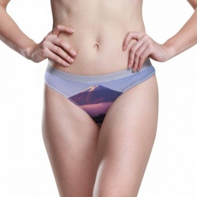 Panties Women Underwear Bikini Panda Cute Sexy Low Waist Panties Hipster Comfy Briefs - Japan Mount Fuji Scenery - CF18WL7T23S