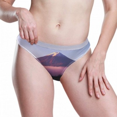 Panties Women Underwear Bikini Panda Cute Sexy Low Waist Panties Hipster Comfy Briefs - Japan Mount Fuji Scenery - CF18WL7T23S