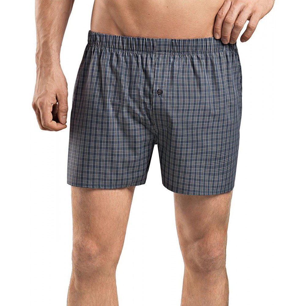 Boxers Men's Fancy Woven Boxer - Grey Check - CZ12GVP6VGV