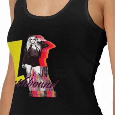 Camisoles & Tanks Carrie Underwood Southbound Woman Sexy Undershirts Custom Vest Tshirts Black - Black - C919D430GY3