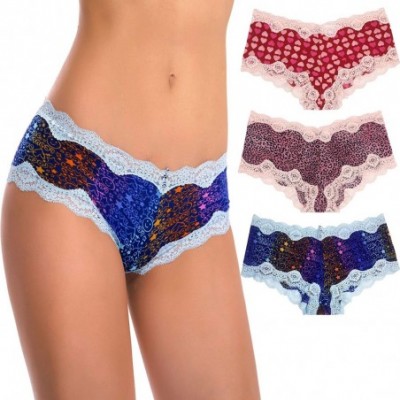 Panties Pack of 4 or 6 Sexy Sheer Lace Tanga Hipster Bikini Panties - Pack E(8 Pack) - CT18KI2SZWA