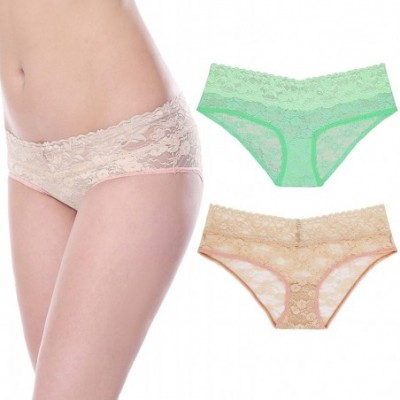 Panties Pack of 4 or 6 Sexy Sheer Lace Tanga Hipster Bikini Panties - Pack E(8 Pack) - CT18KI2SZWA