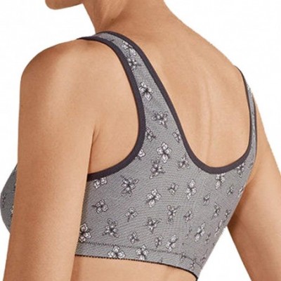 Accessories Women's Frances Front-Closure Leisure Bra - Grey Lace - CL12EYO0N5B