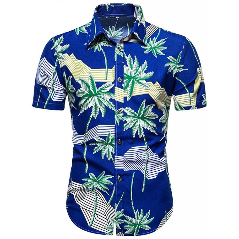 Thermal Underwear 2020 Men's Short Sleeve T-Shirts Fashion Printed Hawaiian Shirt Ethnic Style Beach Party Tops Sweatshirt To...