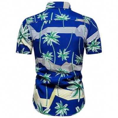 Thermal Underwear 2020 Men's Short Sleeve T-Shirts Fashion Printed Hawaiian Shirt Ethnic Style Beach Party Tops Sweatshirt To...