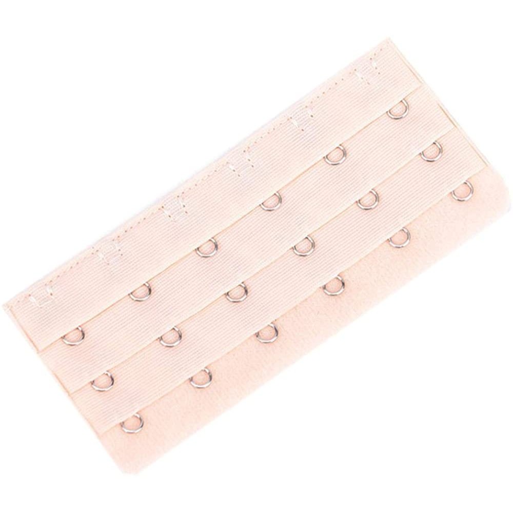 Accessories 1Pc Woman Ladies 3 Rows 6 Hooks Bra Extension Strap Extender - Nude - CI19DUH0NNL