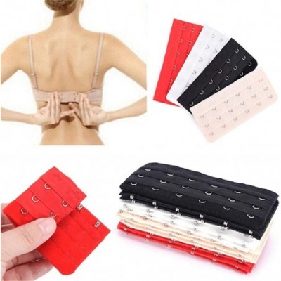 Accessories 1Pc Woman Ladies 3 Rows 6 Hooks Bra Extension Strap Extender - Nude - CI19DUH0NNL