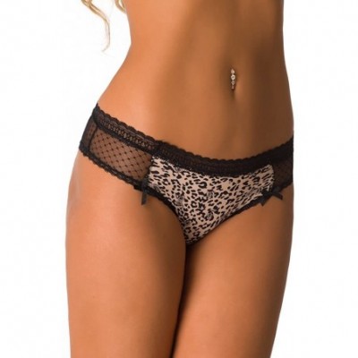 Panties Sexy and Flirty Hipster Panty for Women 154148 - Black/Leopard - CJ12H6SB97N