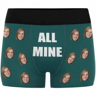 Briefs Personalized Mens Photo Boxer Briefs- Face on Novelty Shorts Underpants for Boyfriend Husband All Mine - Multi 12 - CR...