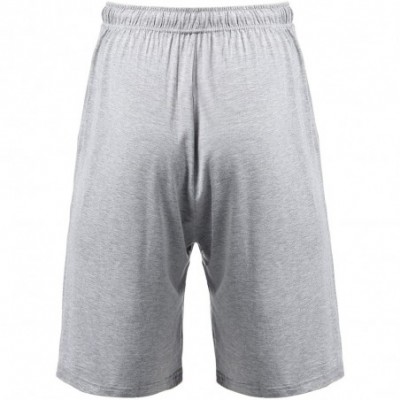 Sleep Bottoms Men's Pajama Bottom Shorts - Lightgray - CC12M2941ZN