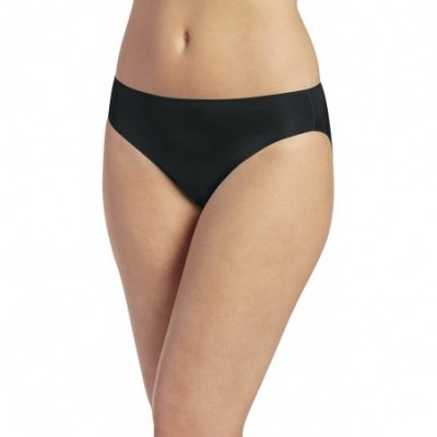 Panties Women's No Panty Line Promise Tactel Bikini - Black - C0198ZY6ZQ9