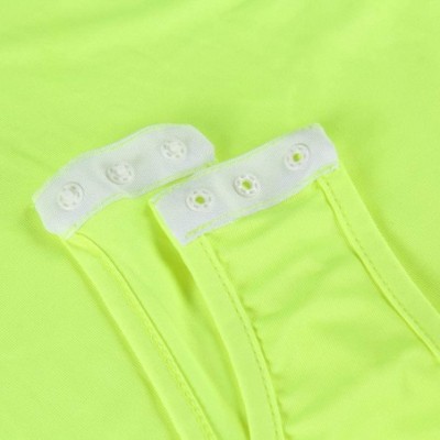 Shapewear Women Sexy Sleeveless Bodysuit Fashion Square Collar Adjustable Strap Skinny Tank top Bodysuit - Neon Green - C218R...