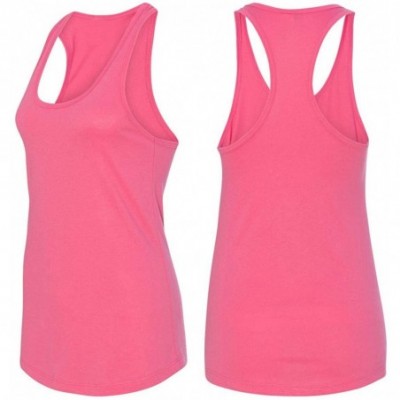 Tops Ladies Newtons First Law Sleep Racerback - Hot Pink - C018YGUGA62