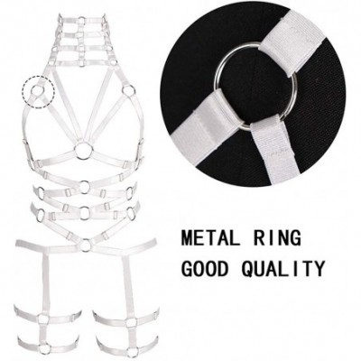 Garters & Garter Belts Female Body Harness Bra Garter Soft Hollow Carnival Dance Accessories Punk Gothic Adjustable Belt(0004...