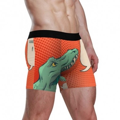 Boxer Briefs Men's Underwear Breathable Comfortable Boxer Briefs Soft Comics Dinosaur Sexy Boxers Brief for Men Boys - Comics...