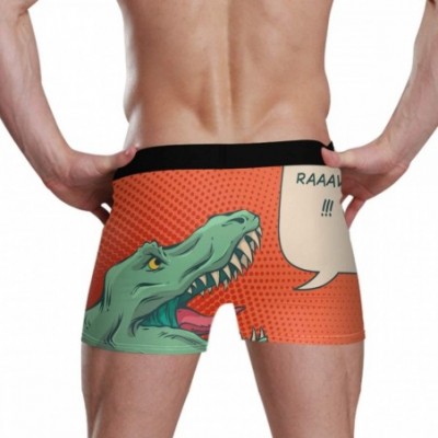 Boxer Briefs Men's Underwear Breathable Comfortable Boxer Briefs Soft Comics Dinosaur Sexy Boxers Brief for Men Boys - Comics...