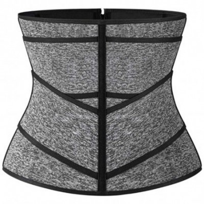 Shapewear Women's Waist Trainer Weight Loss Corset Trimmer Belt Waist Cincher Body Shaper Slimming Sports Girdle - 53gray - C...