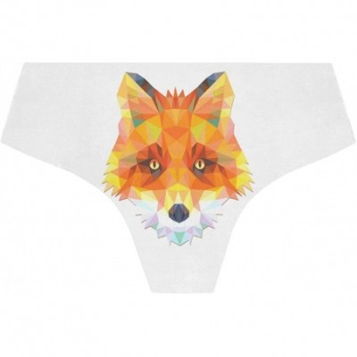 Panties Women Funny Briefs Galaxy Fox Soft Invisible Seamless Underwear Panties - Fractals Fox of the Woodland - CM18A3W4L57